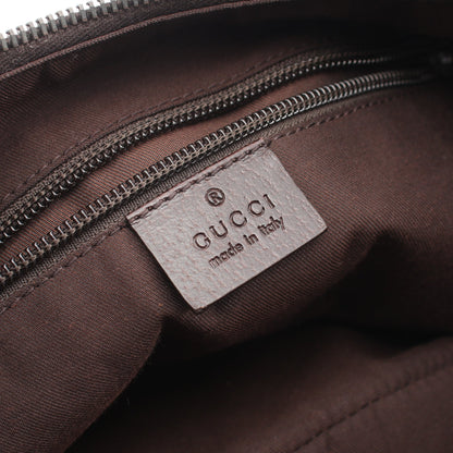 GGキャンバス ショルダーバッグ キャンバス レザー ベージュ ダークブラウン マルチカラー グッチ バッグ GUCCI