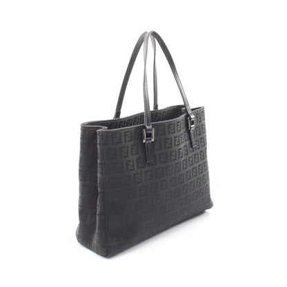 ズッキーノ ハンドバッグ トートバッグ キャンバス レザー ブラック フェンディ バッグ FENDI