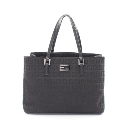 ズッキーノ ハンドバッグ トートバッグ キャンバス レザー ブラック フェンディ バッグ FENDI