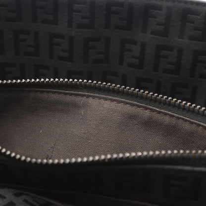 ズッキーノ ハンドバッグ トートバッグ キャンバス レザー ブラック フェンディ バッグ FENDI