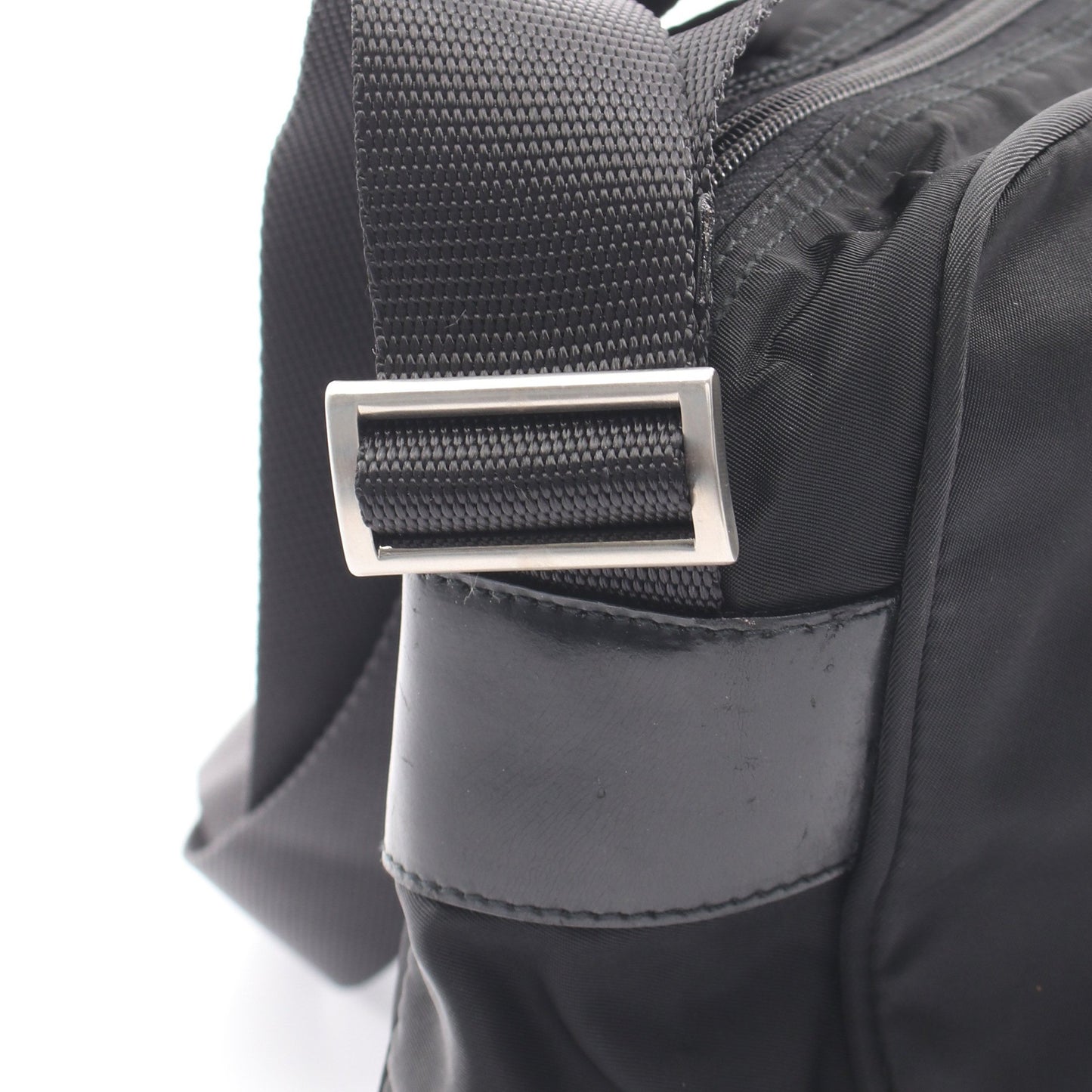 VELA SPORT ショルダーバッグ ナイロン レザー ブラック プラダ バッグ PRADA