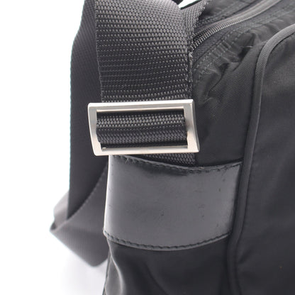 VELA SPORT ショルダーバッグ ナイロン レザー ブラック プラダ バッグ PRADA