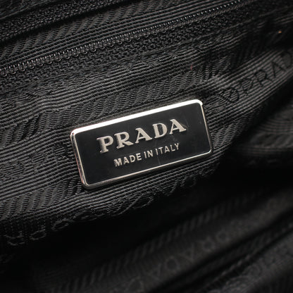 VELA SPORT ショルダーバッグ ナイロン レザー ブラック プラダ バッグ PRADA