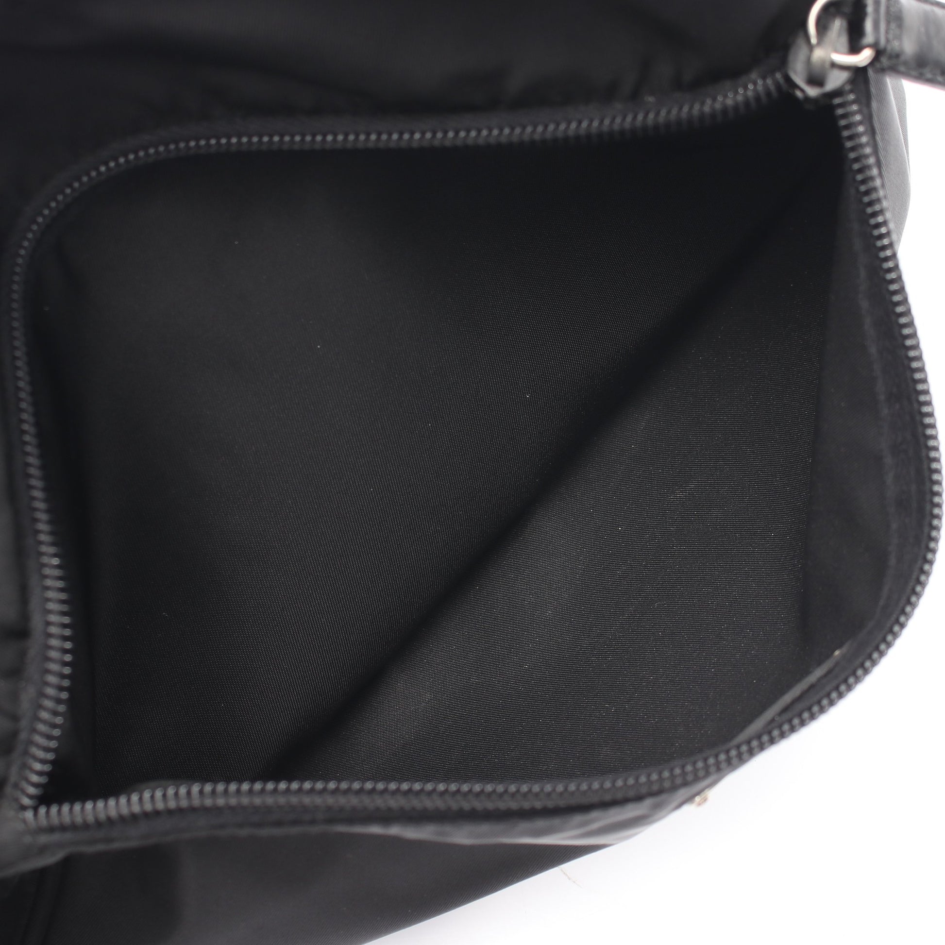 VELA SPORT ショルダーバッグ ナイロン レザー ブラック プラダ バッグ PRADA