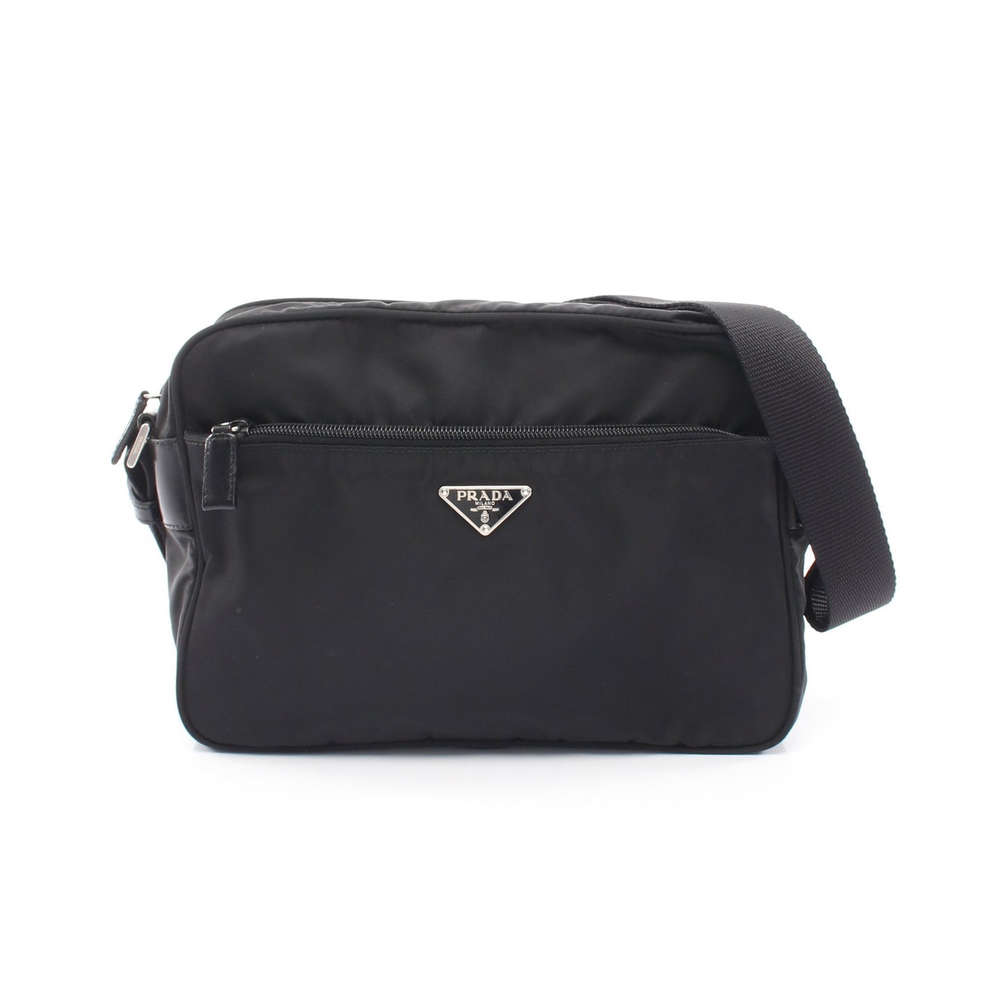 VELA SPORT ショルダーバッグ ナイロン レザー ブラック プラダ バッグ PRADA