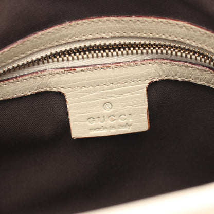 GGキャンバス ショルダーバッグ キャンバス レザー ベージュ オフホワイト オレンジ グッチ バッグ GUCCI