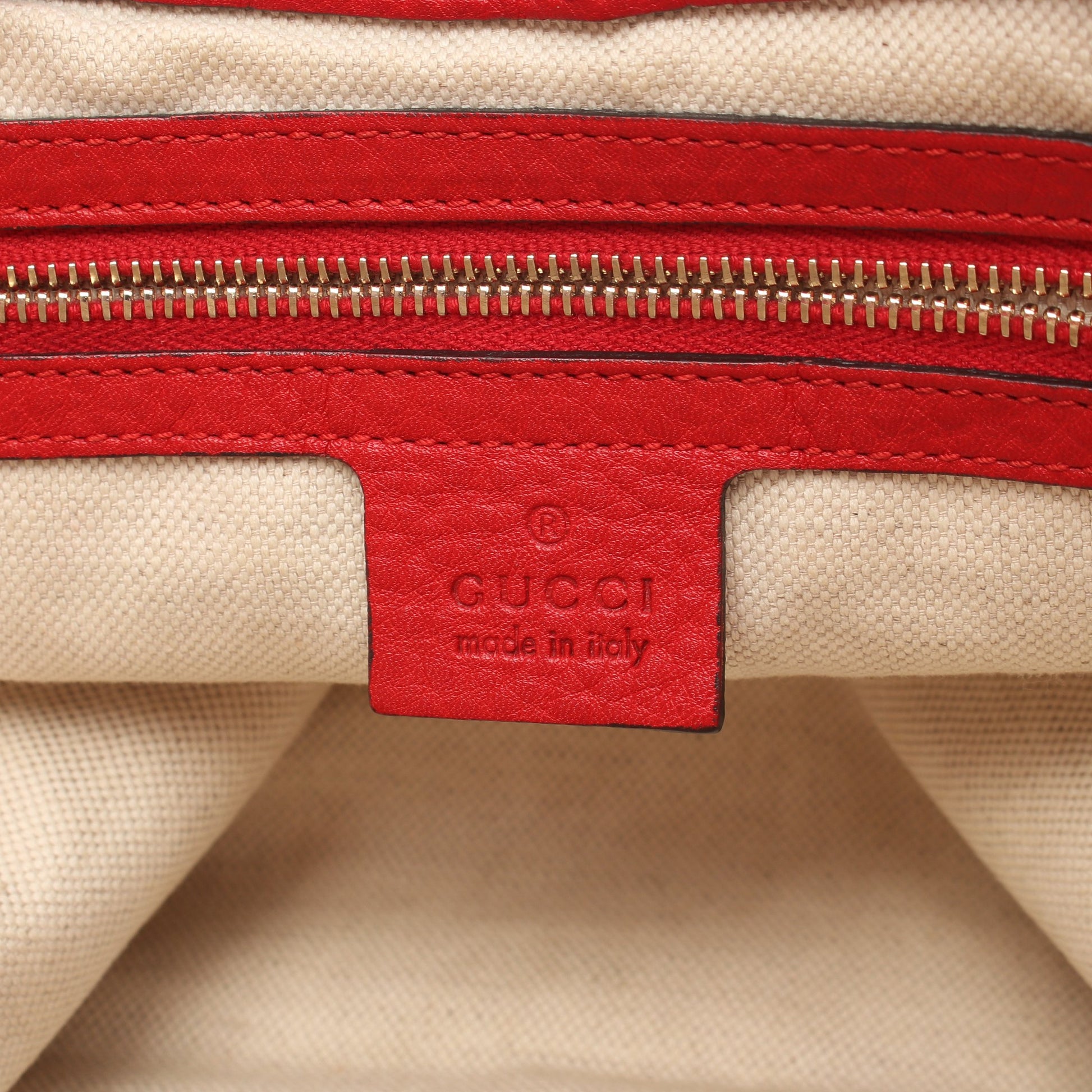 ベラ 2WAY ワンショルダーバッグ レザー レッド グッチ バッグ GUCCI