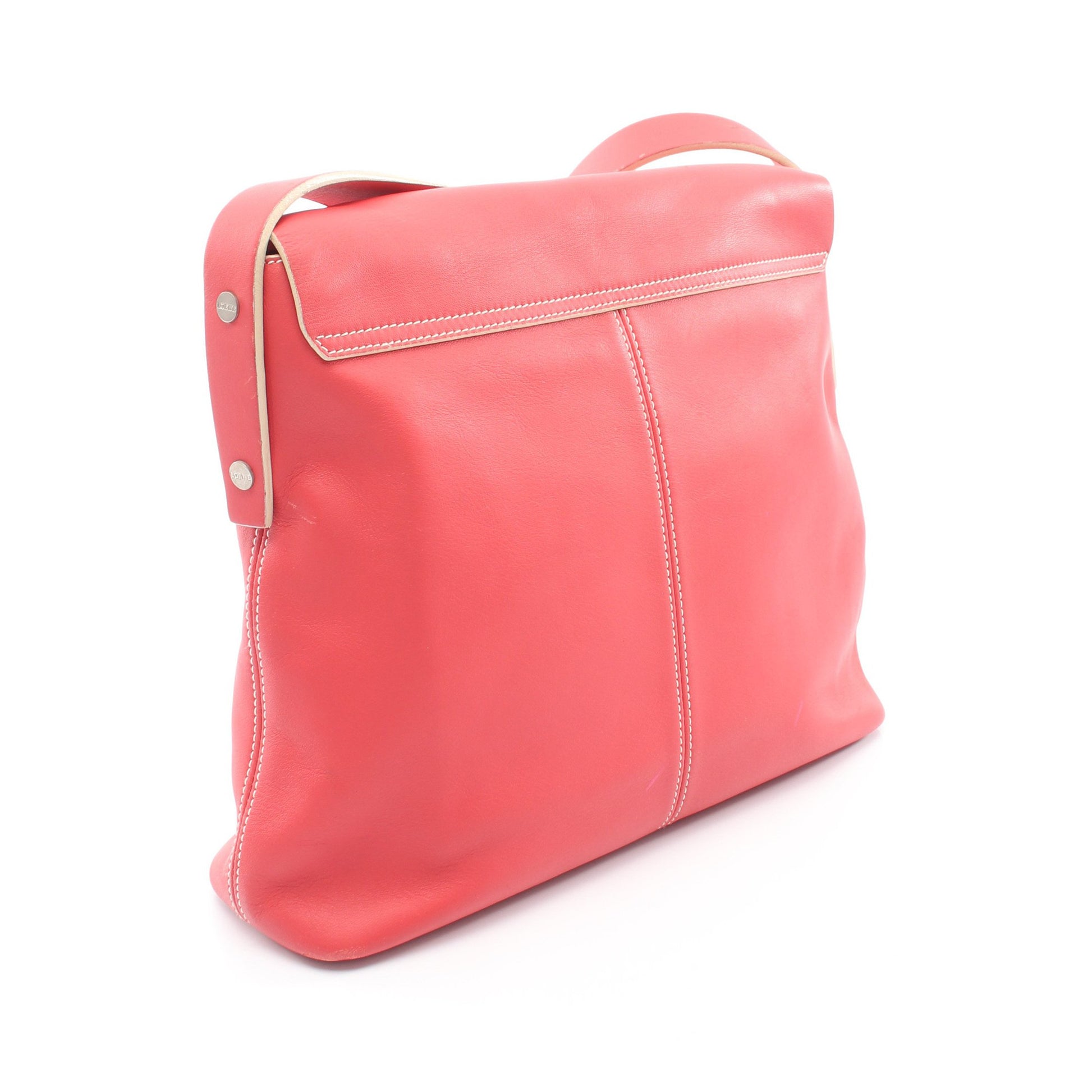 ショルダーバッグ レザー オレンジレッド ロエベ バッグ LOEWE