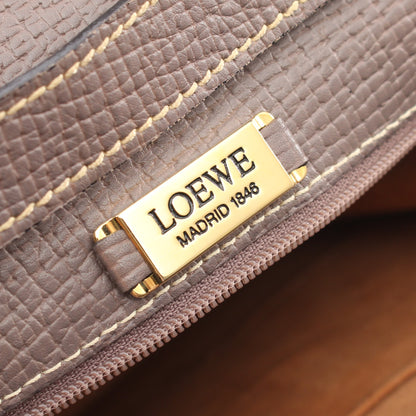 バルセロナ2WAY ハンドバッグ レザー グレーベージュ ロエベ バッグ LOEWE