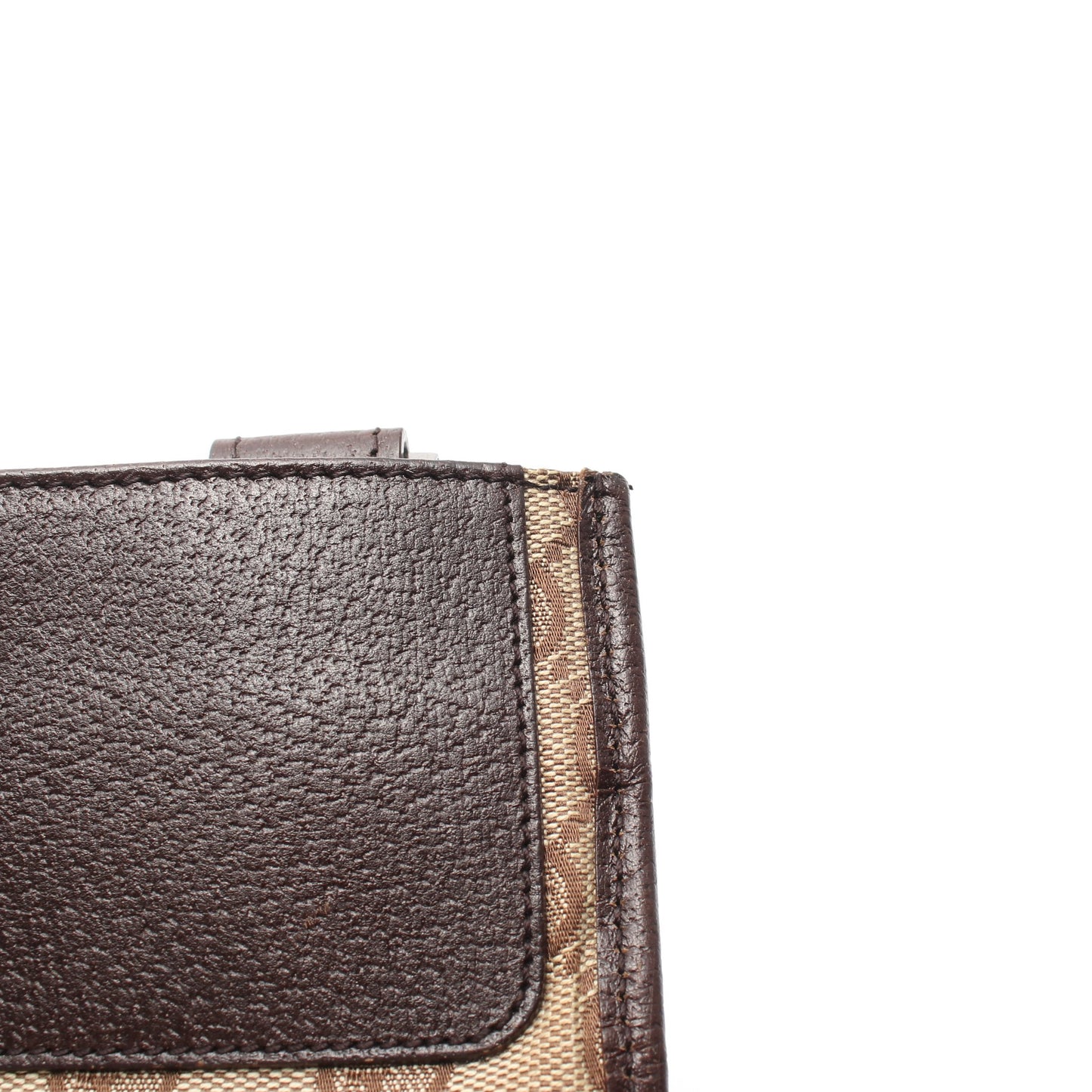 GGキャンバス ショルダーバッグ キャンバス レザー ベージュ ダークブラウン グッチ バッグ GUCCI