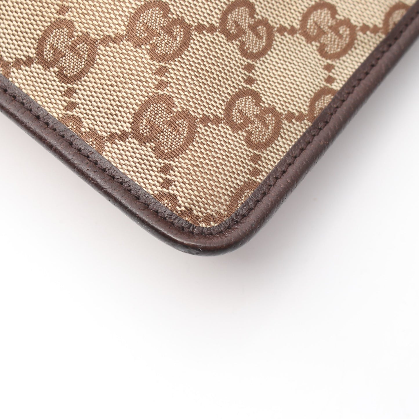 GGキャンバス ショルダーバッグ キャンバス レザー ベージュ ダークブラウン グッチ バッグ GUCCI