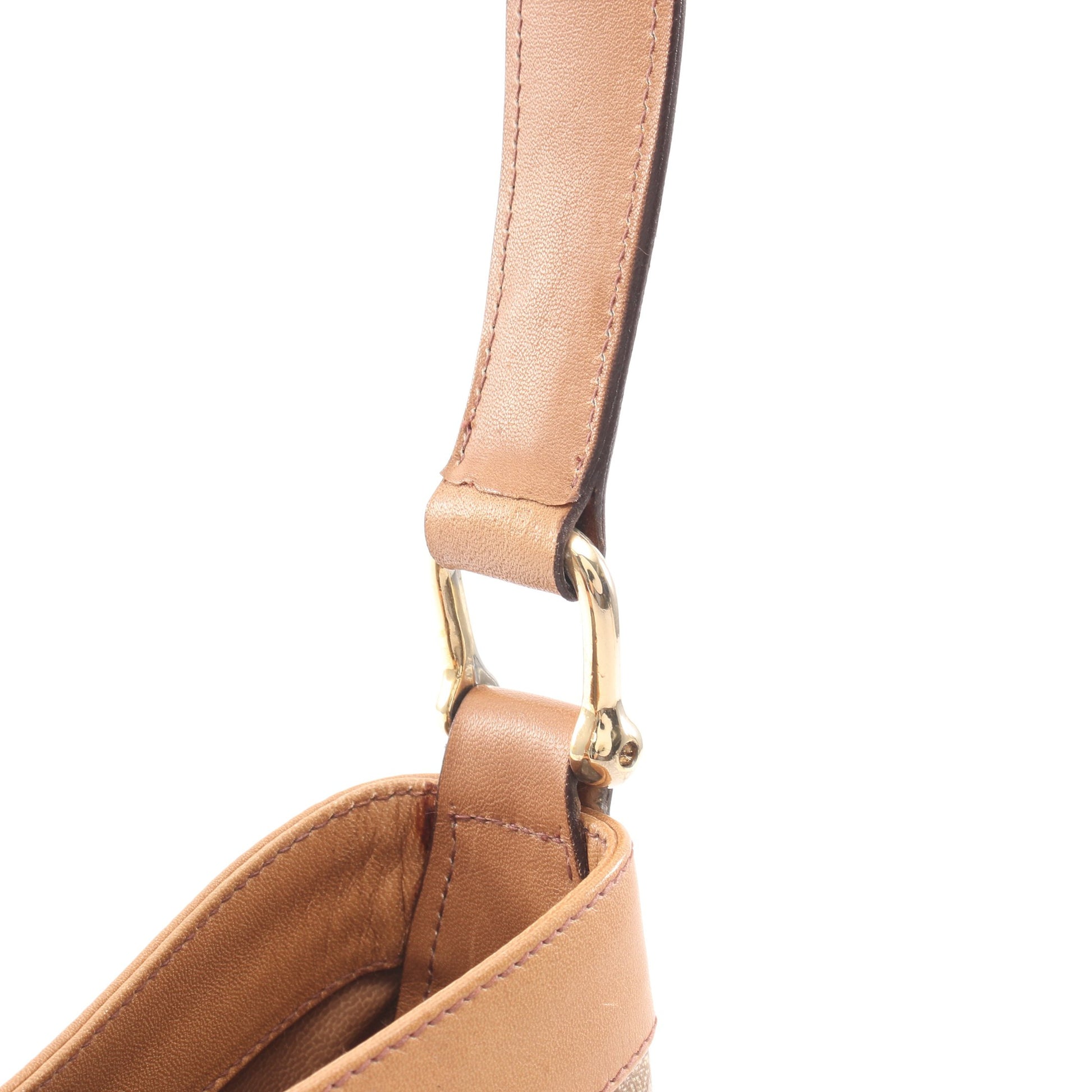 トリオンフ ワンショルダーバッグ コーティングキャンバス レザー ベージュ ライトブラウン セリーヌ バッグ CELINE