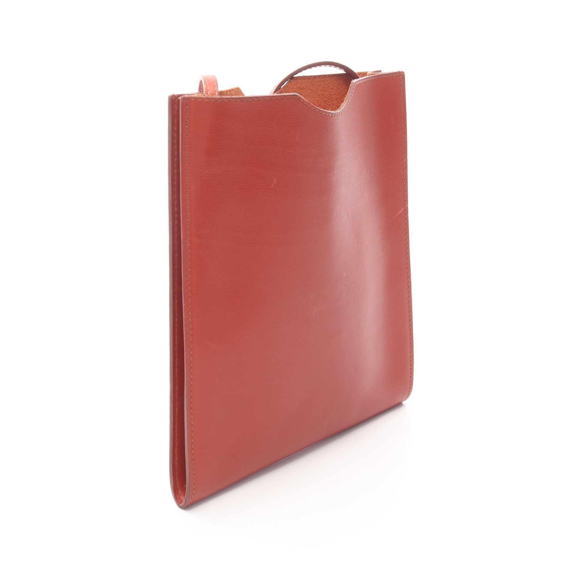 オメニトゥ ブリック ショルダーバッグ ボックスカーフ ブラウン エルメス バッグ HERMES
