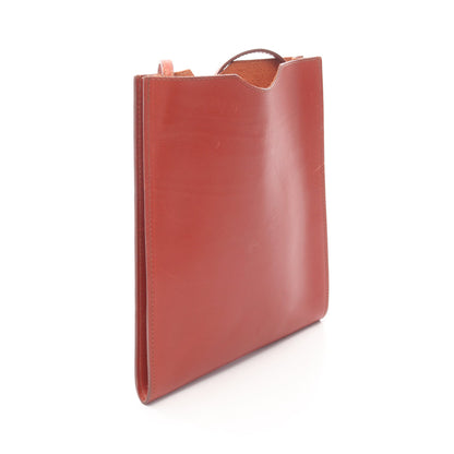 オメニトゥ ブリック ショルダーバッグ ボックスカーフ ブラウン エルメス バッグ HERMES