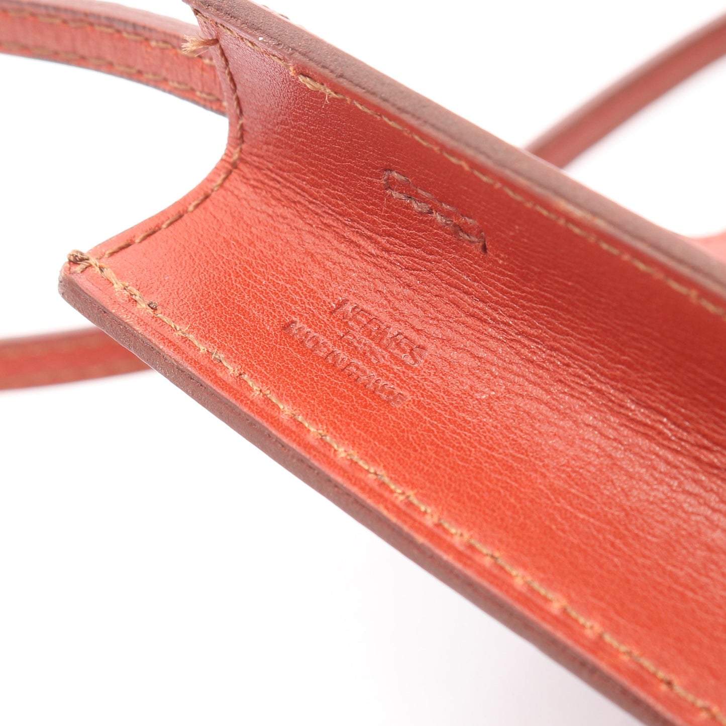 オメニトゥ ブリック ショルダーバッグ ボックスカーフ ブラウン エルメス バッグ HERMES