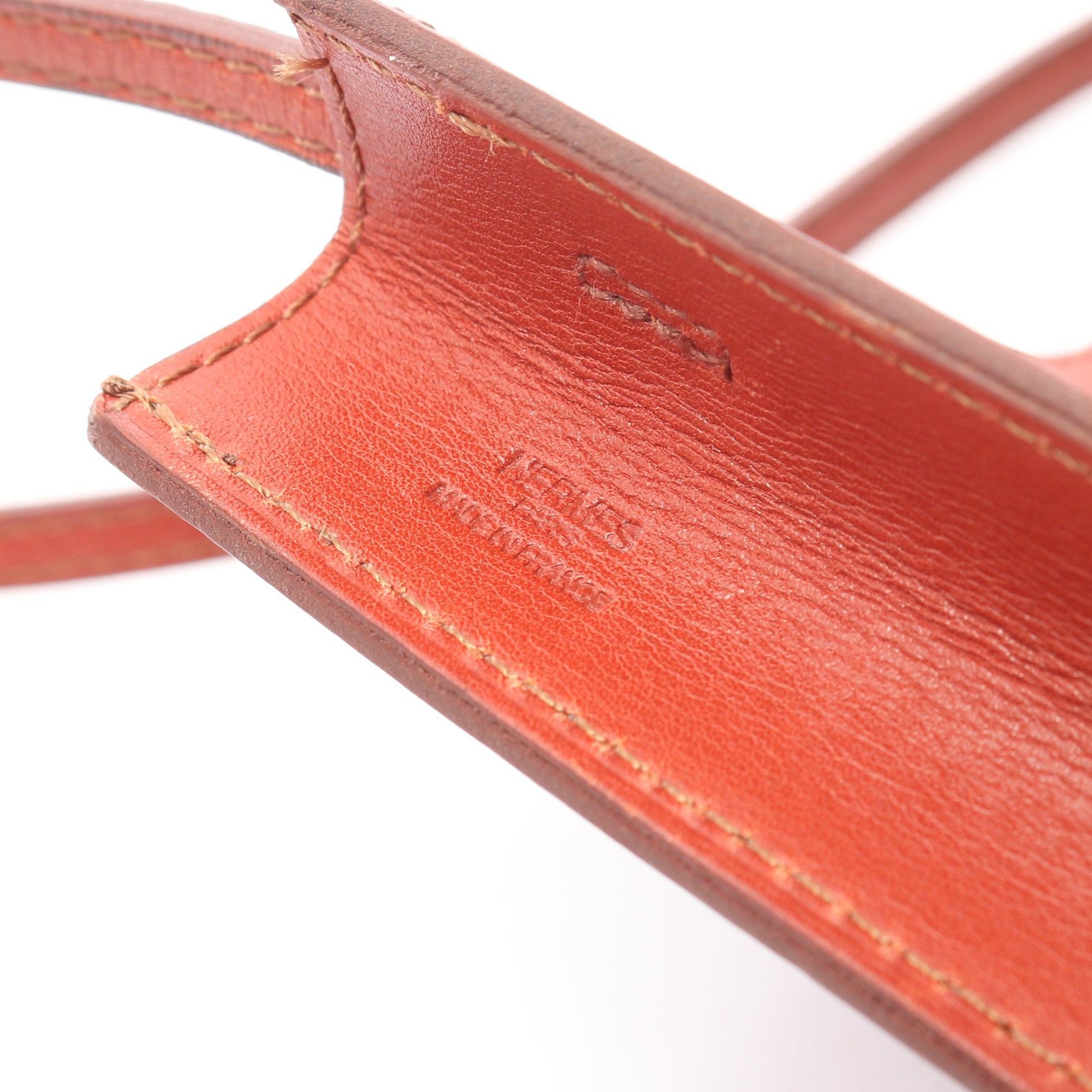 オメニトゥ ブリック ショルダーバッグ ボックスカーフ ブラウン エルメス バッグ HERMES