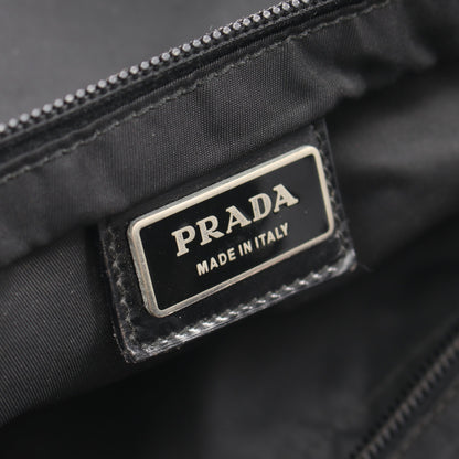 トライアングルロゴ ショルダーバッグ ナイロン レザー ブラック プラダ バッグ PRADA