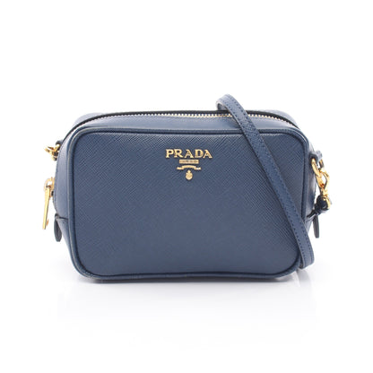 ミニ ショルダーバッグ サフィアーノレザー ブルー プラダ バッグ PRADA