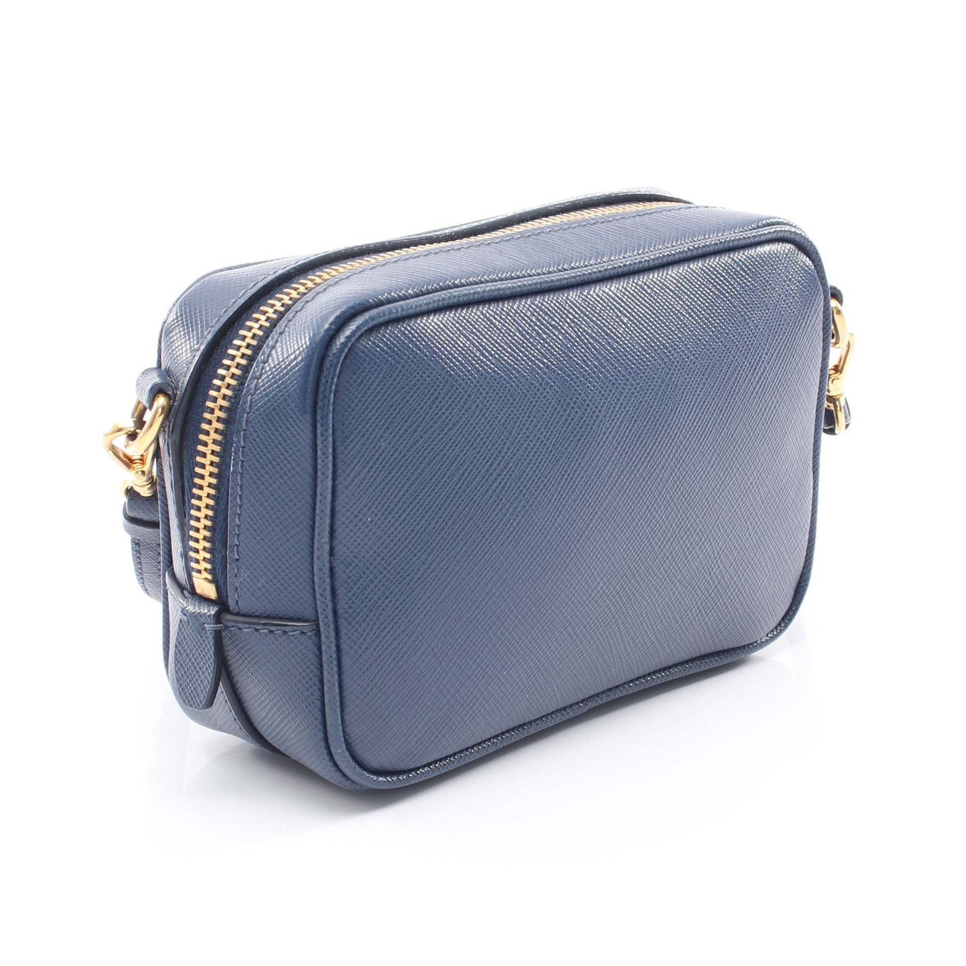 ミニ ショルダーバッグ サフィアーノレザー ブルー プラダ バッグ PRADA