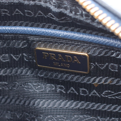 ミニ ショルダーバッグ サフィアーノレザー ブルー プラダ バッグ PRADA