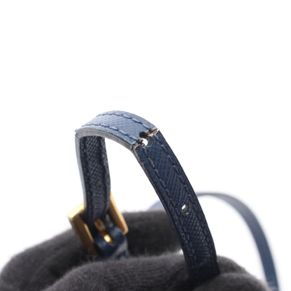 ミニ ショルダーバッグ サフィアーノレザー ブルー プラダ バッグ PRADA