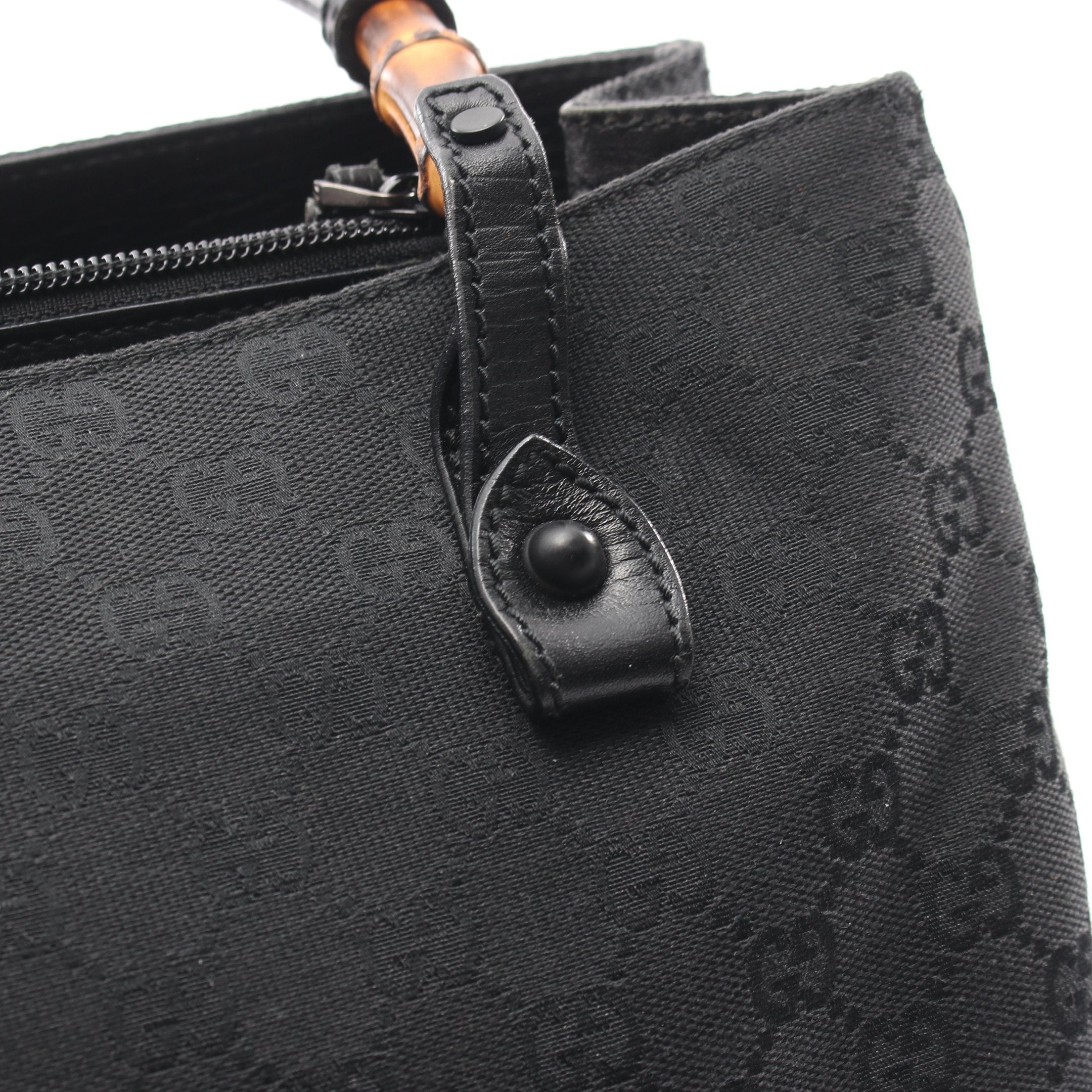 GUCCI グッチ GGキャンバス バンブーハンドバッグ 日本未発売