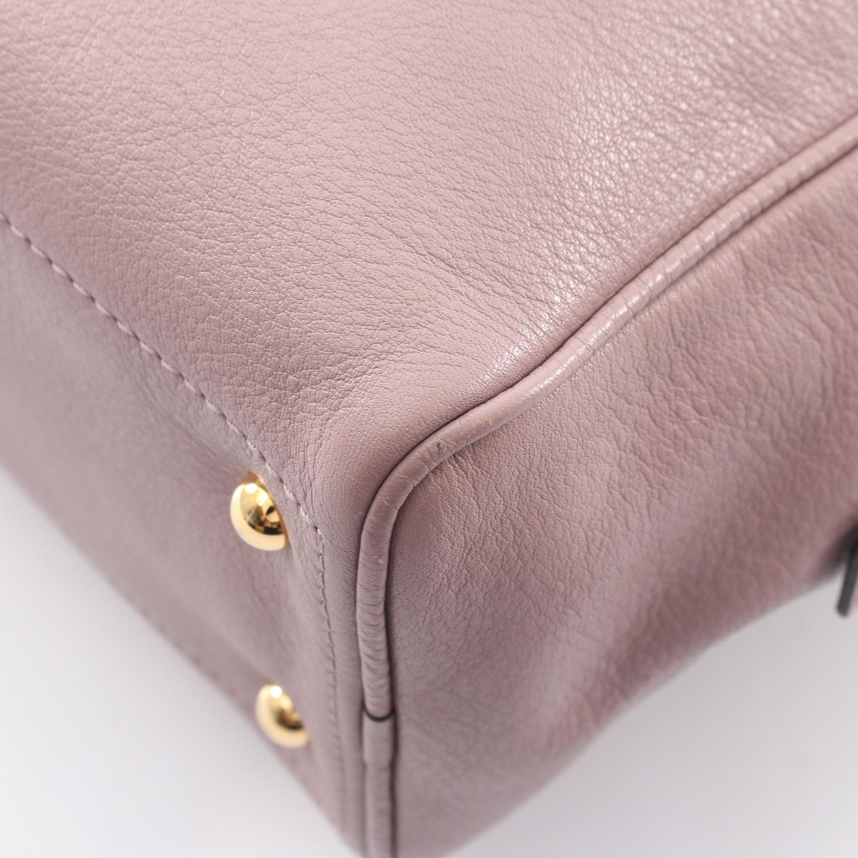 ヘリテージ ミニ ボストンバッグ レザー ダスティピンク ロエベ バッグ LOEWE