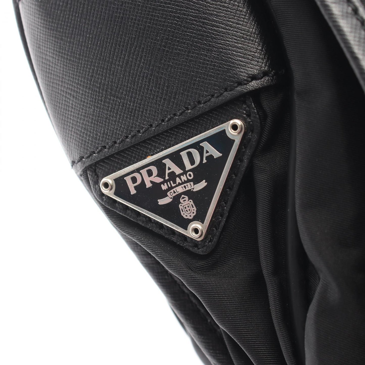 メッセンジャーバッグ ショルダーバッグ ナイロン サフィアーノレザー ブラック プラダ バッグ PRADA
