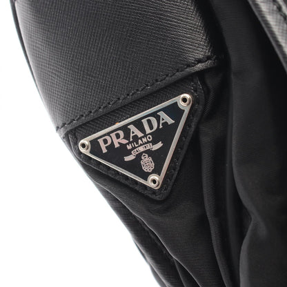 メッセンジャーバッグ ショルダーバッグ ナイロン サフィアーノレザー ブラック プラダ バッグ PRADA
