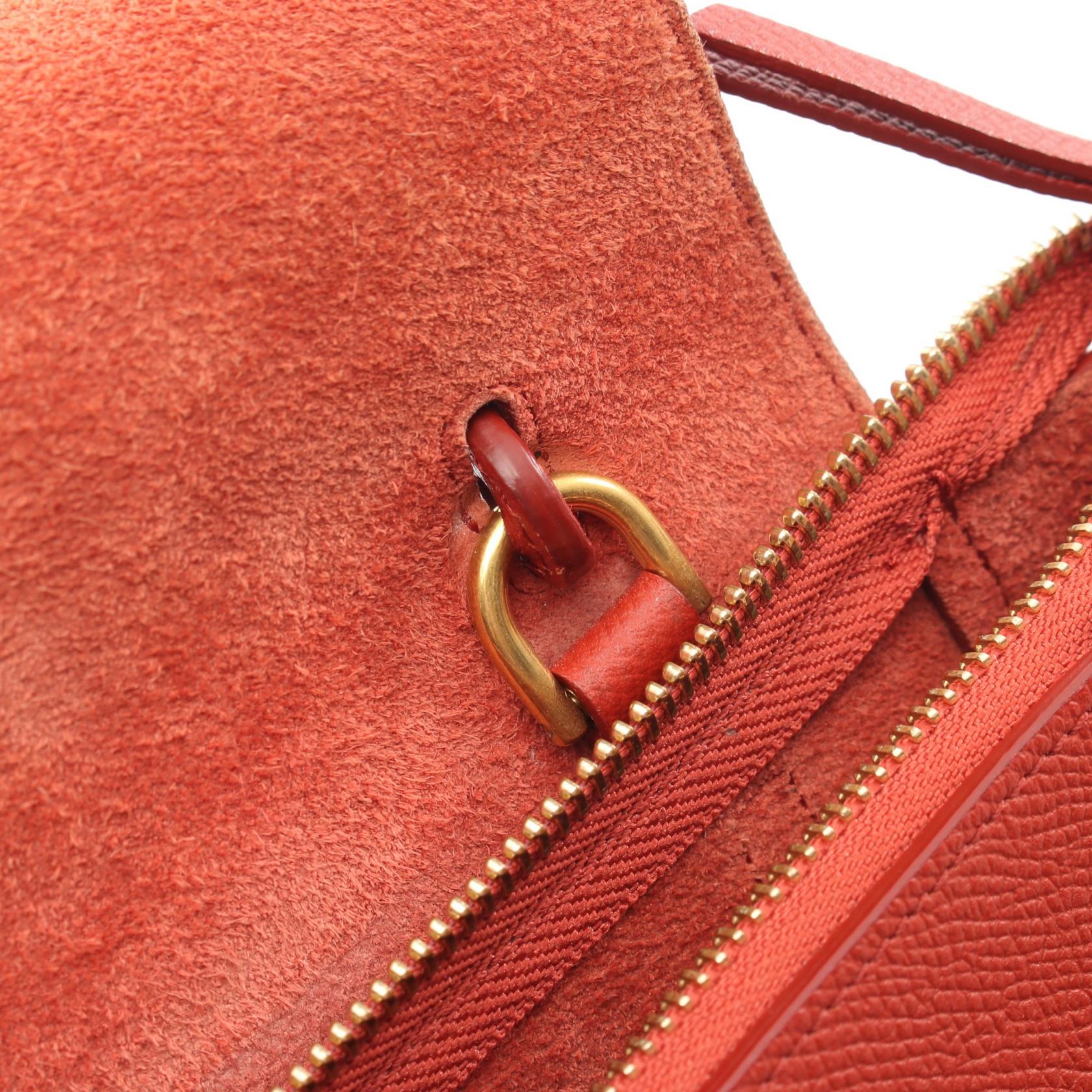 BELT BAG NANO ベルトバッグ ナノ 2WAY ハンドバッグ レザー オレンジレッド セリーヌ バッグ CELINE