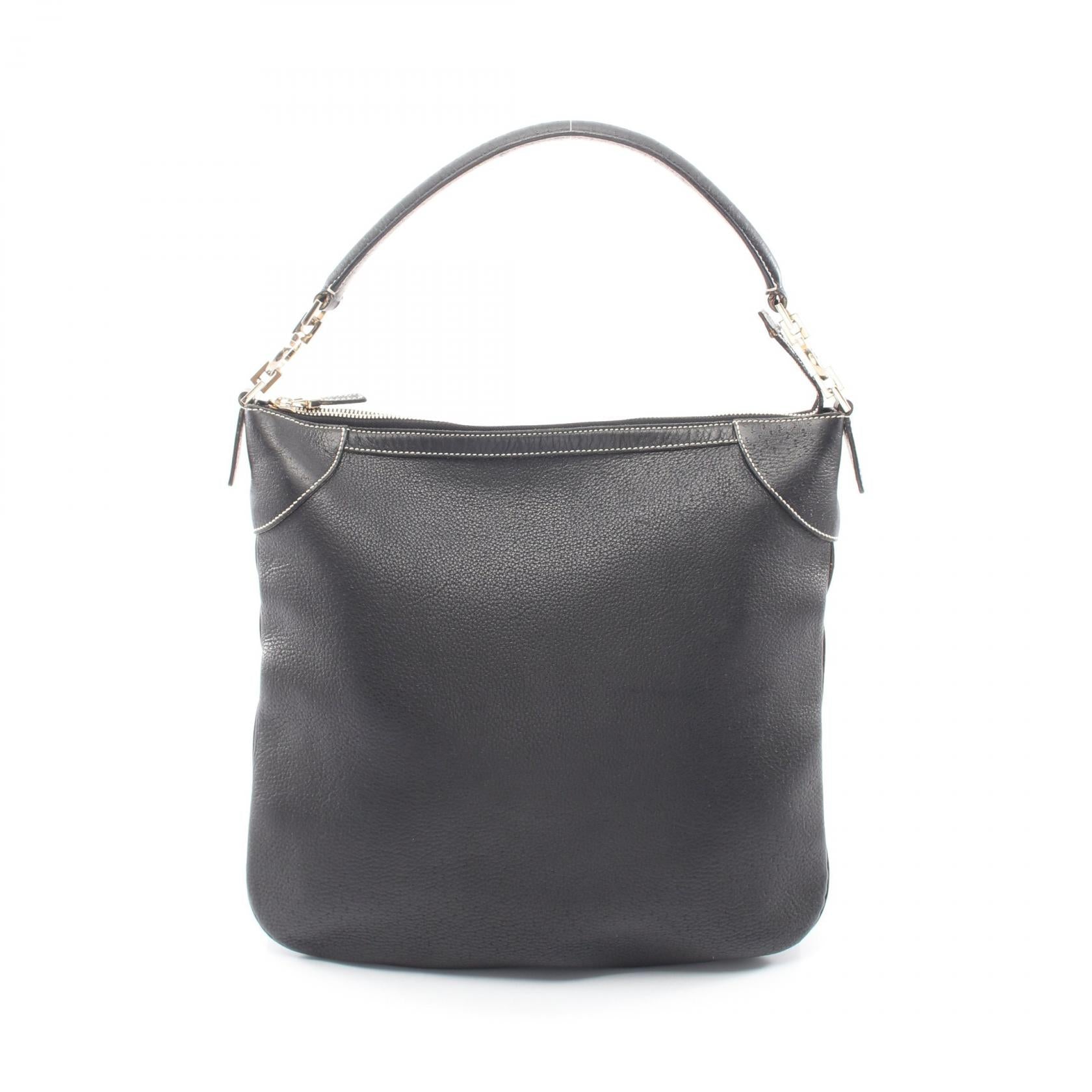 ガンチーニ ワンショルダーバッグ レザー ブラック サルヴァトーレフェラガモ バッグ Salvatore Ferragamo