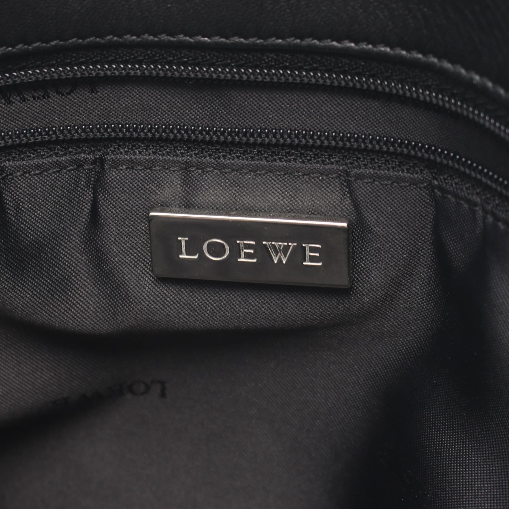 アナグラム ハンドバッグ トートバッグ レザー ブラック ロエベ バッグ LOEWE
