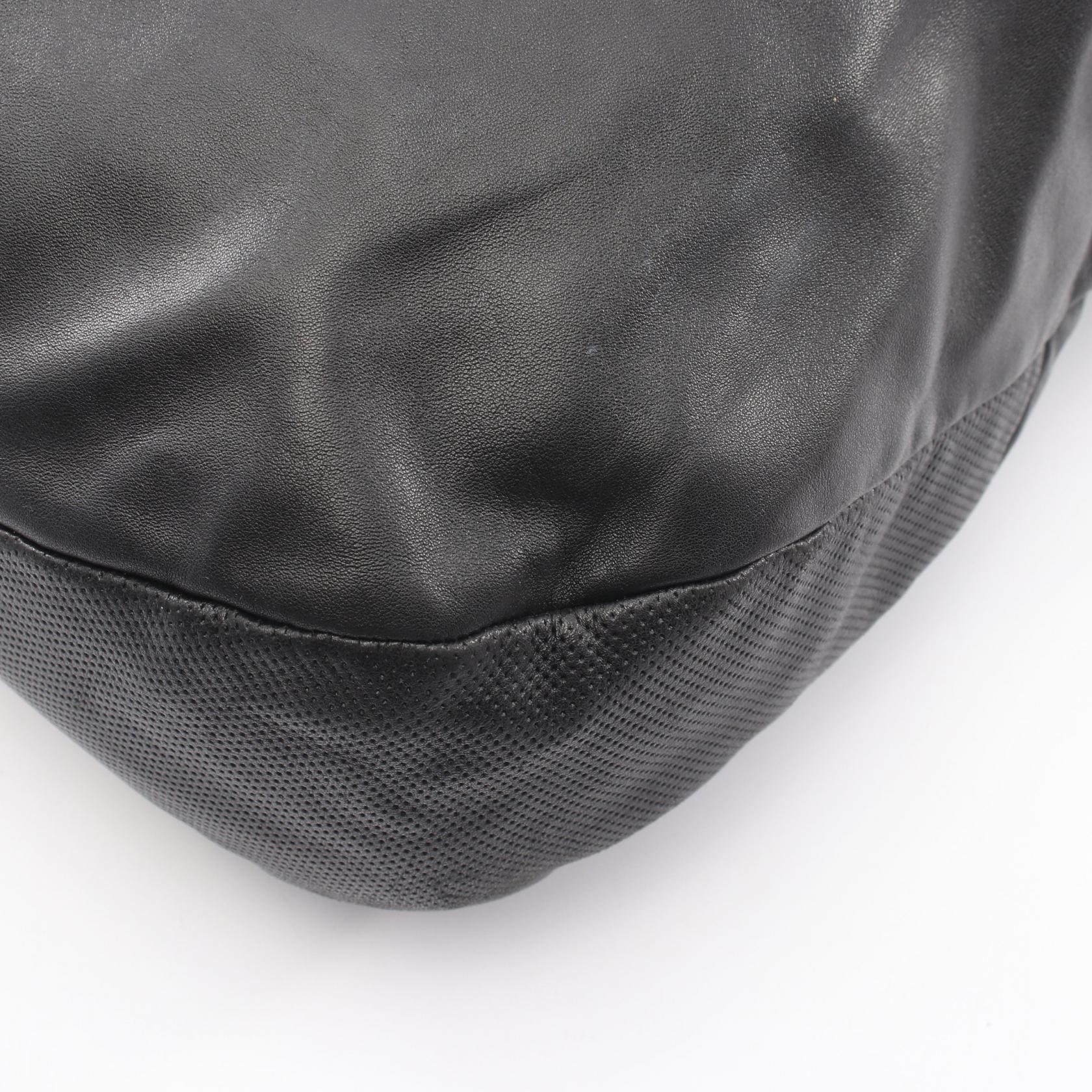 アナグラム ハンドバッグ トートバッグ レザー ブラック ロエベ バッグ LOEWE