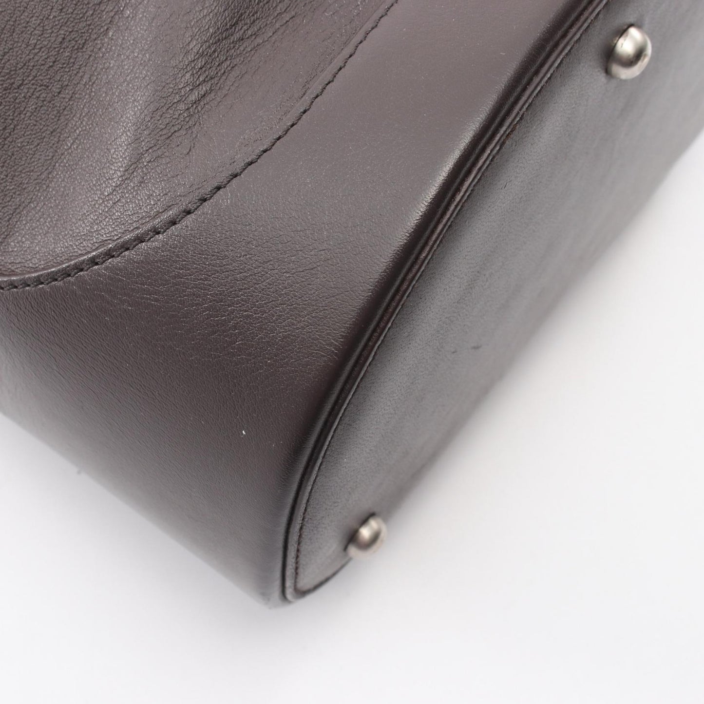 アナグラム ショルダーバッグ レザー ダークブラウン ロエベ バッグ LOEWE