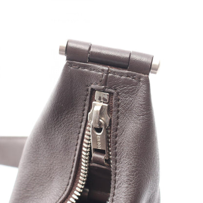 アナグラム ショルダーバッグ レザー ダークブラウン ロエベ バッグ LOEWE