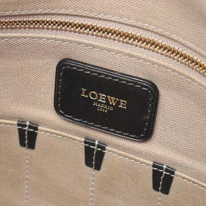 アナグラ ム メッセンジャー ショルダーバッグ PVC レザー ブラック ロエベ バッグ LOEWE