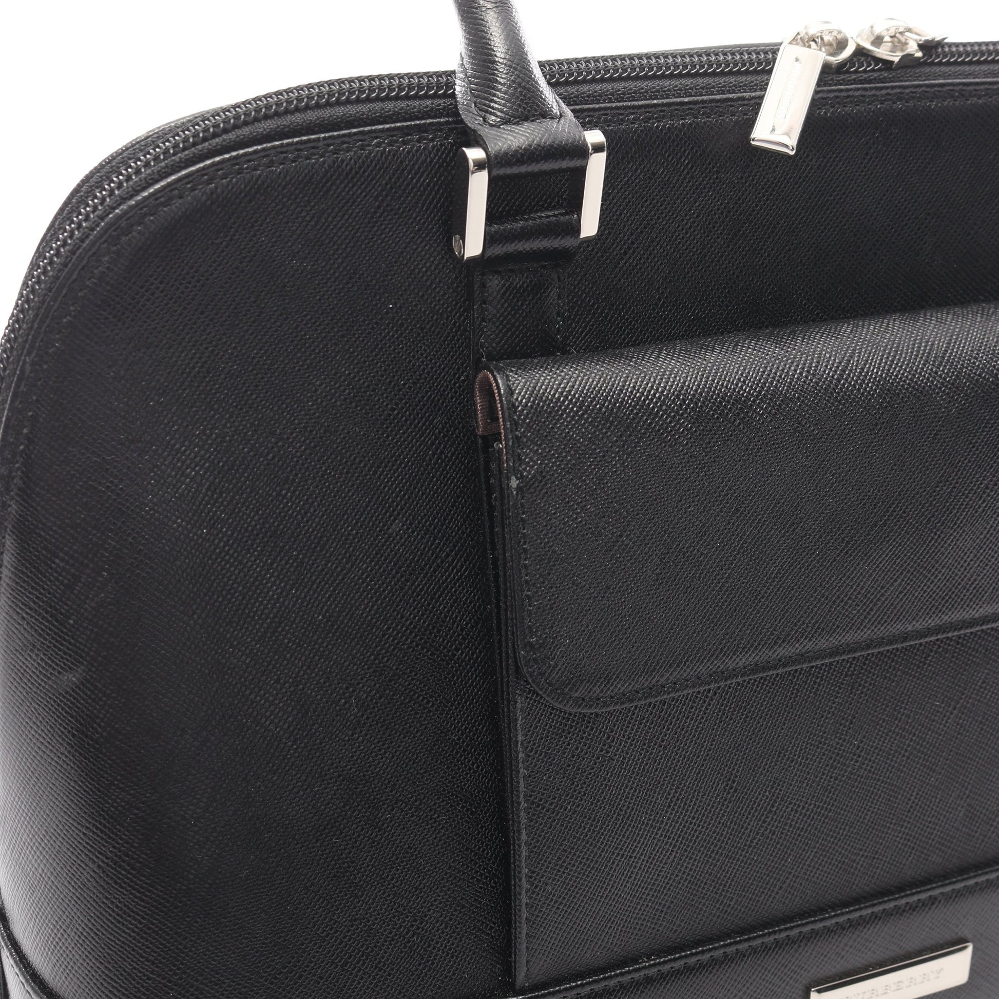 ハンドバッグ レザー ブラック バーバリー バッグ BURBERRY