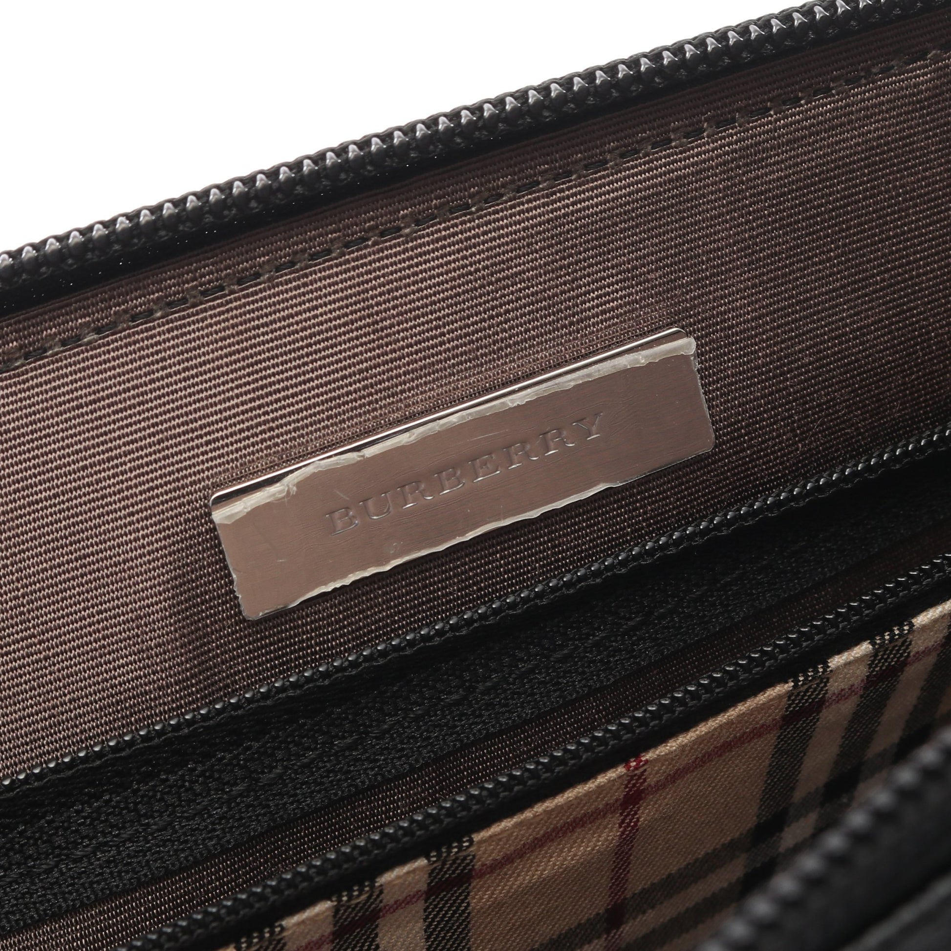ハンドバッグ レザー ブラック バーバリー バッグ BURBERRY