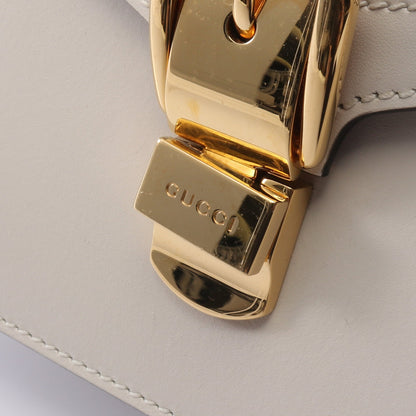 シルヴィ シェリーライン 2WAY ハンドバッグ レザー アイボリー ネイビー レッド グッチ バッグ GUCCI