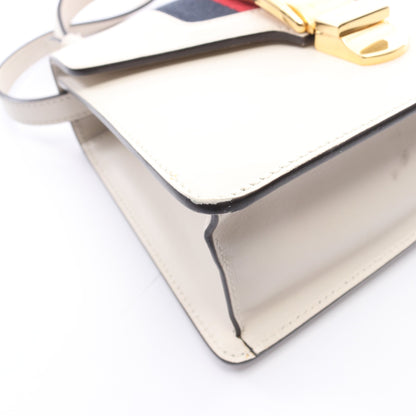 シルヴィ シェリーライン 2WAY ハンドバッグ レザー アイボリー ネイビー レッド グッチ バッグ GUCCI