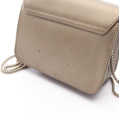 メトロポリス ミニ チェーンショルダーバッグ レザー ゴールド フルラ バッグ FURLA