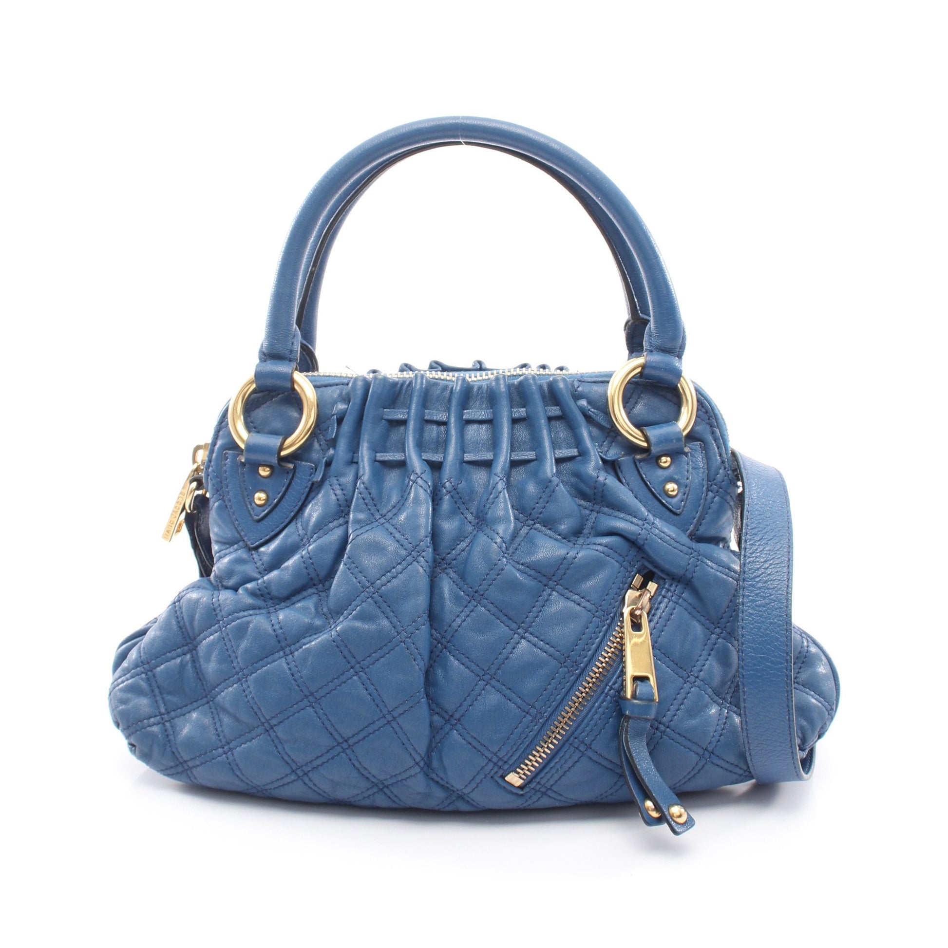 2way ショルダーバッグ レザー ブルー マークジェイコブス バッグ MARC JACOBS