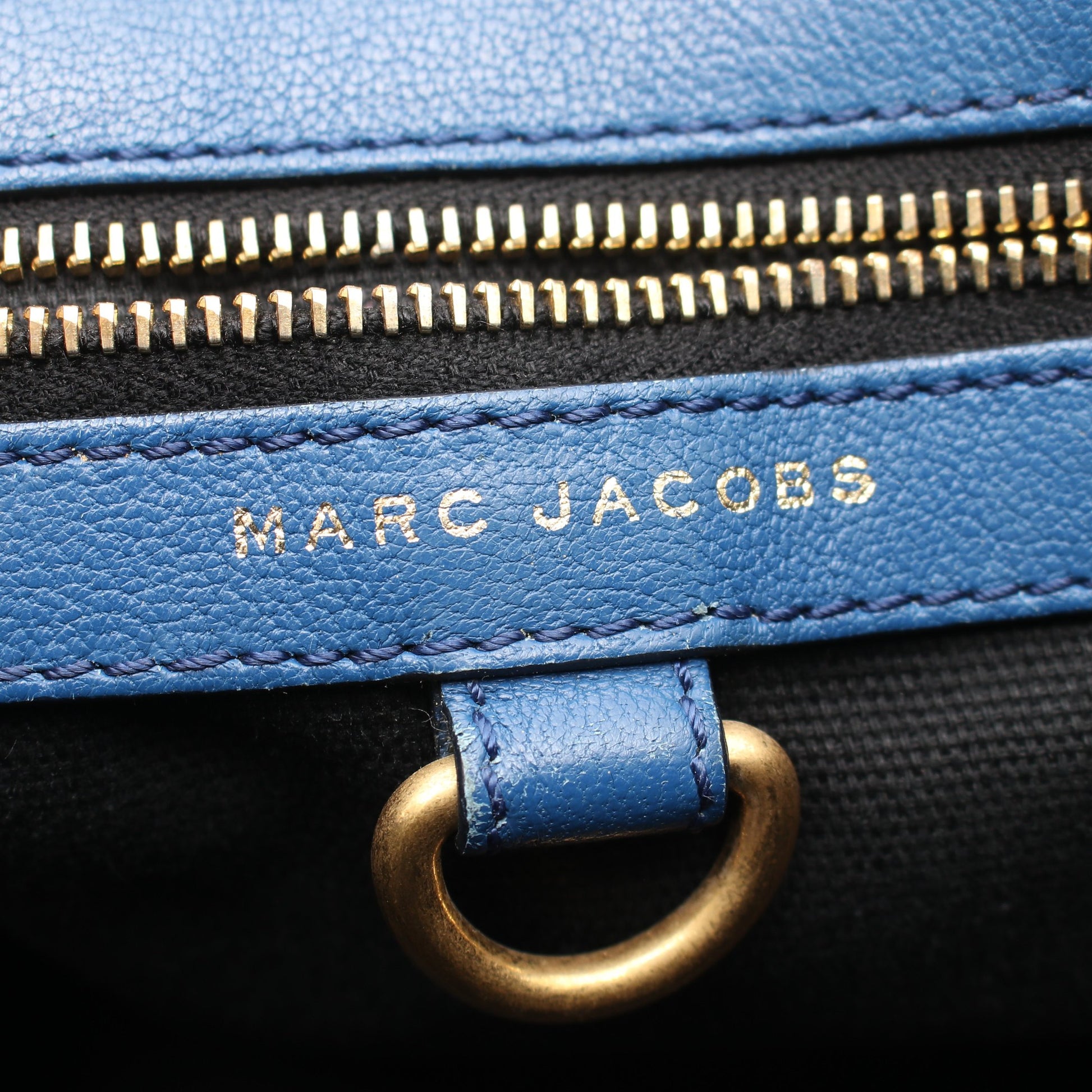 2way ショルダーバッグ レザー ブルー マークジェイコブス バッグ MARC JACOBS
