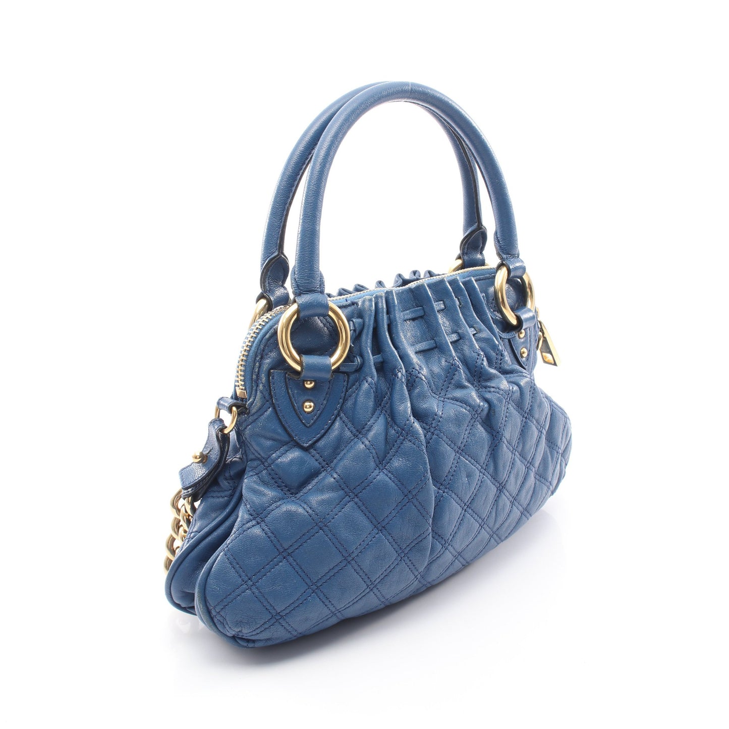 2way ショルダーバッグ レザー ブルー マークジェイコブス バッグ MARC JACOBS