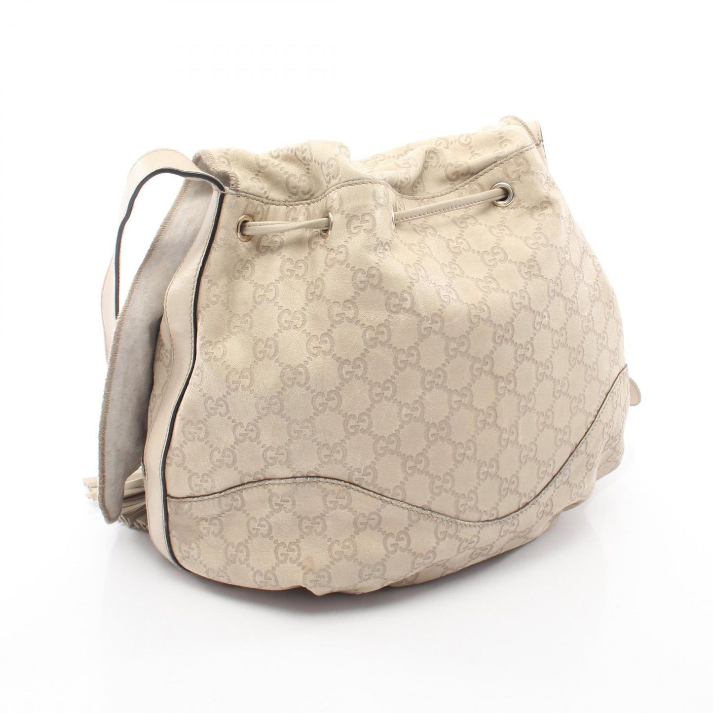 グッチシマ ショルダーバッグ レザー アイボリー グッチ バッグ GUCCI