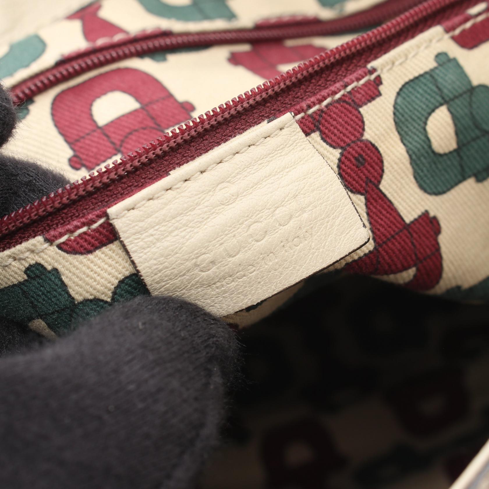 グッチシマ ショルダーバッグ レザー アイボリー グッチ バッグ GUCCI