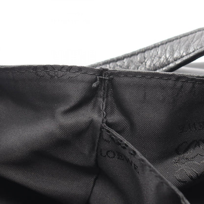 アナグラム ショルダーバッグ レザー ブラック ロエベ バッグ LOEWE