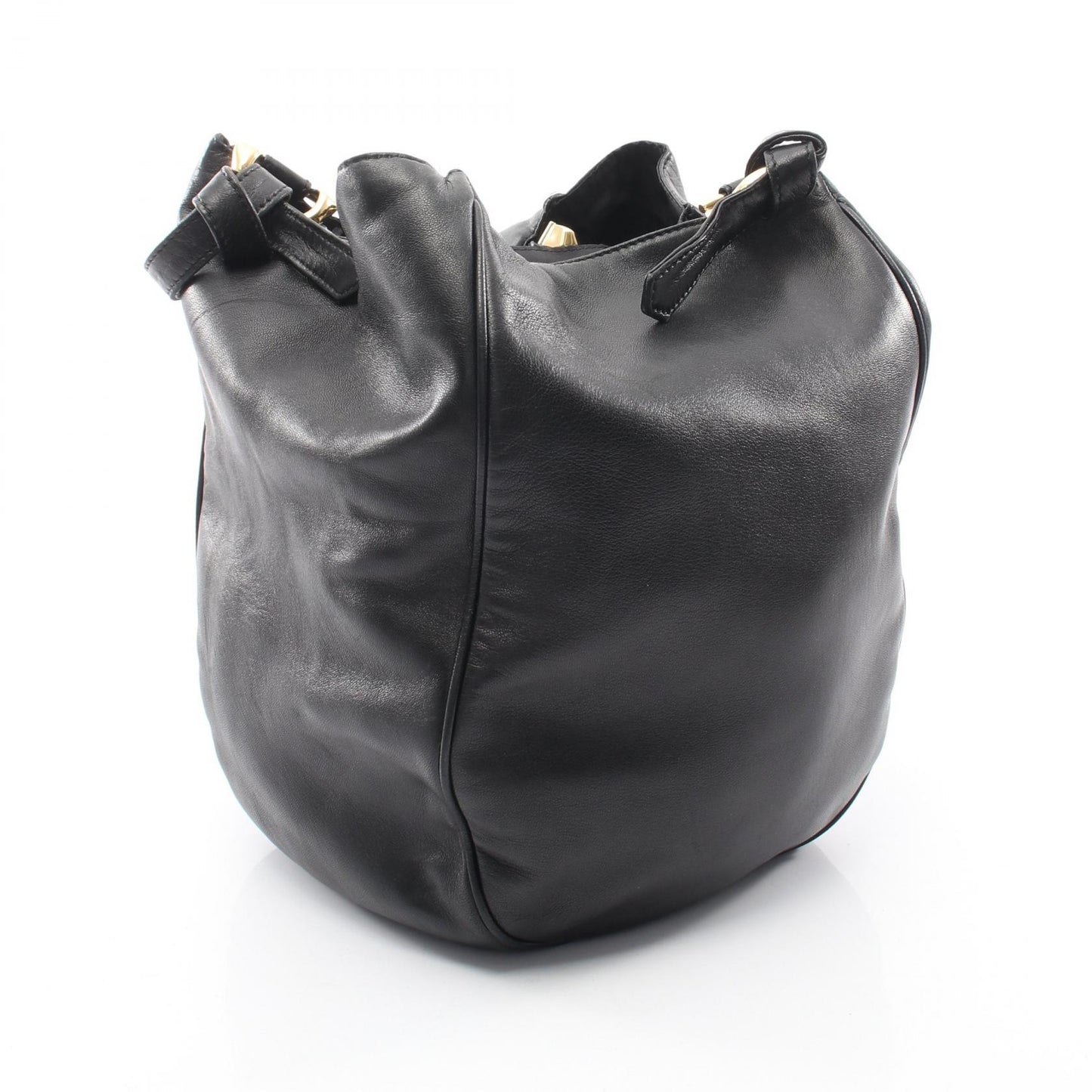 アナグラム ショルダーバッグ レザー ブラック ロエベ バッグ LOEWE