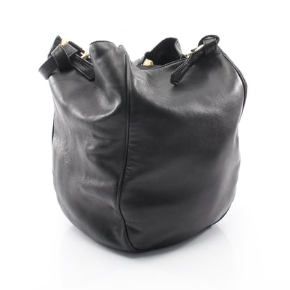 アナグラム ショルダーバッグ レザー ブラック ロエベ バッグ LOEWE