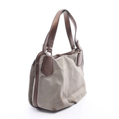 馬車柄 ハンドバッグ トートバッグ キャンバス レザー ベージュ ブラウン セリーヌ バッグ CELINE